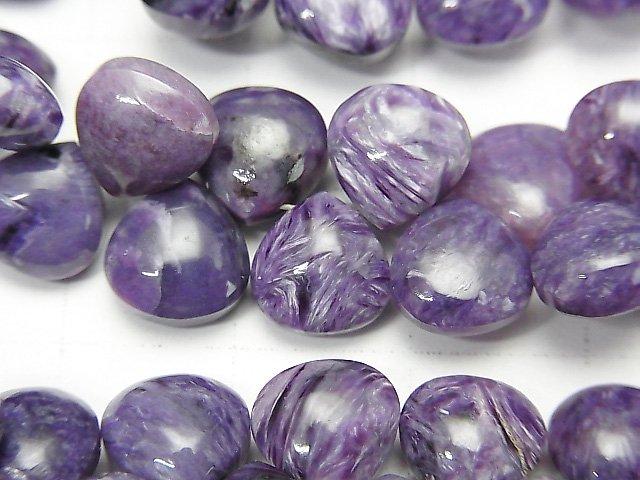 [Video] Charoite AAA- Chestnut (Smooth) 8x8mm 1/4 or 1strand beads (aprx.7inch / 17cm)