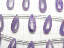 [Video] Charoite AAA- Pear shape (Smooth) 12x5mm half or 1strand (8pcs )