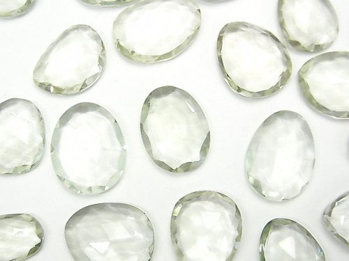 [Video]High Quality Green Amethyst AAA Loose stone Free form Single side Rose Cut 5pcs