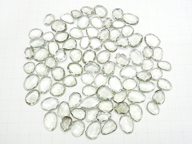 [Video]High Quality Green Amethyst AAA Loose stone Free form Single side Rose Cut 5pcs
