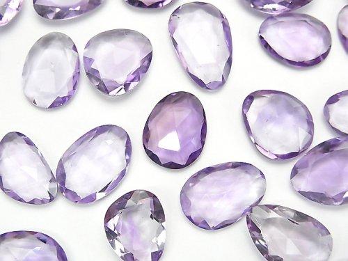 [Video] High Quality Amethyst AAA Undrilled Freeform Single Sided Rose Cut 5pcs