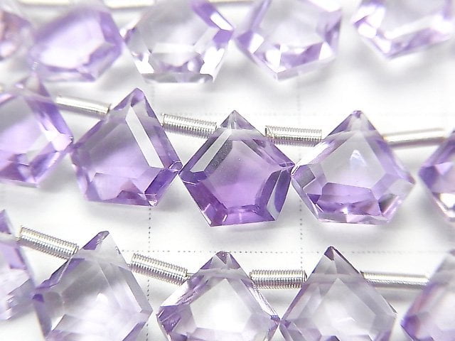 [Video] High Quality Amethyst AAA Pentagon Faceted 8x8mm 1strand (8pcs)