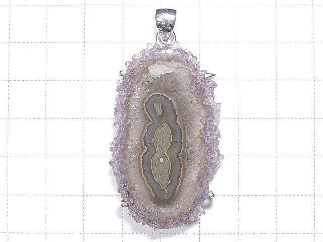 [Video] [One of a kind] Flower Amethyst Pendant Silver925 NO.52
