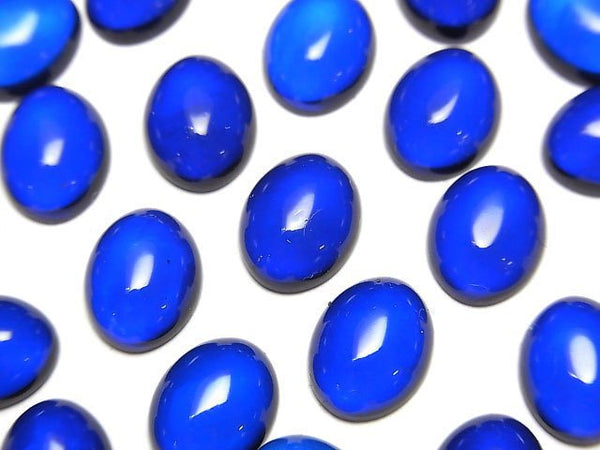 [Video] Blue color Amber Oval Cabochon 10x8mm 3pcs