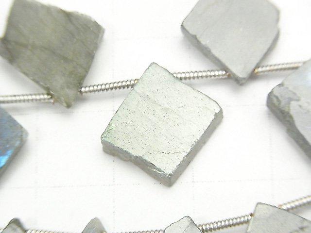 High Quality Labradorite AA++ Slice Nugget  1strand beads (aprx.7inch/17cm)