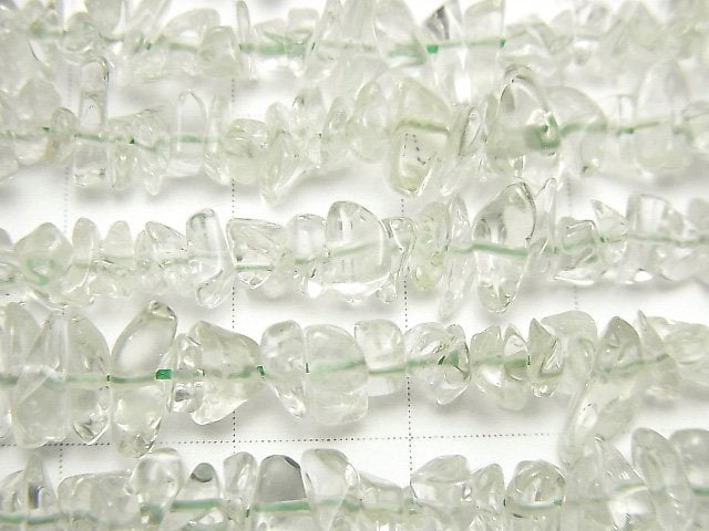 [Video] High Quality Green Amethyst AAA-Chips (Small Nugget) 1strand beads (aprx.33inch / 82cm)