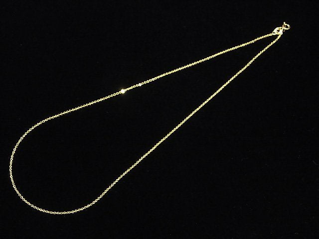 Silver925 Flat Cable Chain 1.2mm 18KGP [40cm][45cm][50cm][60cm] Necklace 1pc
