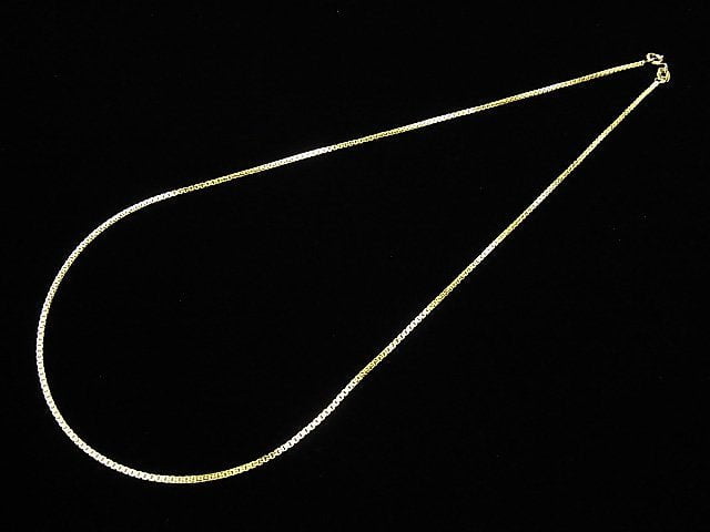 Silver925 Design Box Chain 1.1mm 18KGP [40cm][45cm][50cm] Necklace 1pc