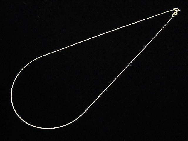 Silver925 beading chain 0.7mm 18KGP [40cm][45cm][50cm][60cm] necklace 1pc