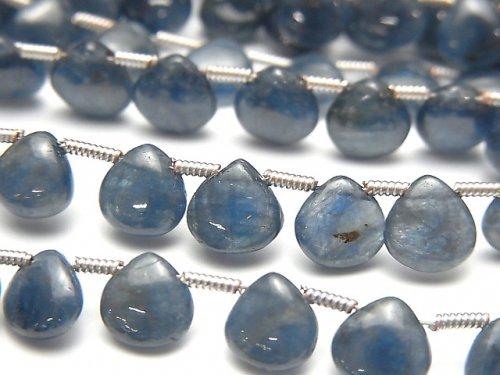 [Video] Unheated Blue Sapphire AAA Chestnut (Smooth) half or 1strand beads (aprx.7inch / 18cm)