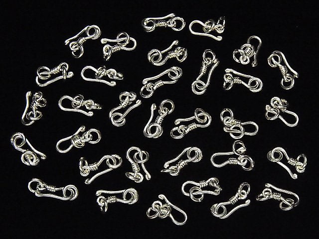 Silver925 U Hook with Jump Ring 12x5mm White Silver 1pc