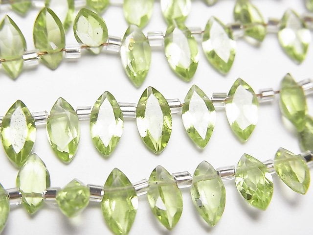 [Video]High Quality Peridot AAA- Marquise Faceted 8x4mm half or 1strand beads (aprx.11inch/28cm)