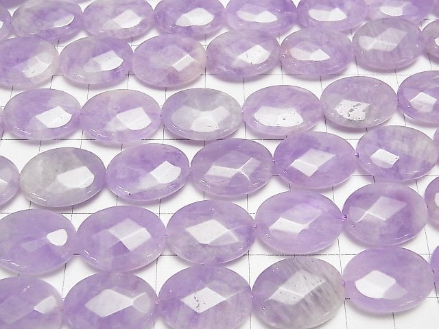 [Video] Lavender Amethyst AA++ Faceted Oval 20x15mm half or 1strand beads (aprx.15inch/36cm)