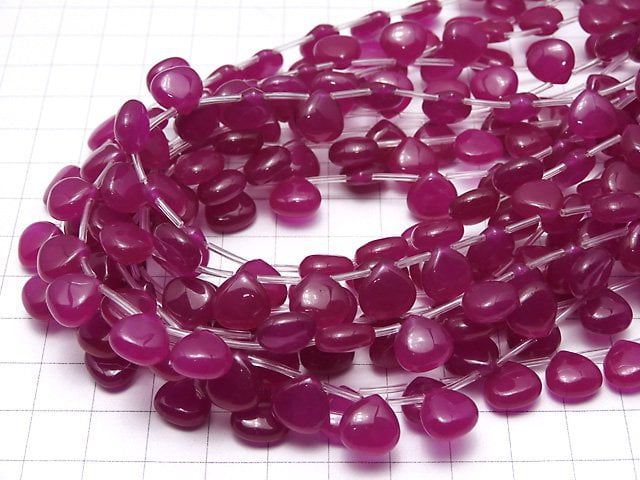 Wine Red color Jade Chestnut 10x10x5mm 1strand beads (aprx.15inch/36cm)