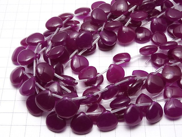 Wine Red color Jade Chestnut 15x15x7mm 1strand beads (aprx.15inch/38cm)