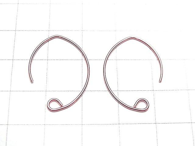 14KGF Pink Gold Filled Earwire 23x16mm 1pair