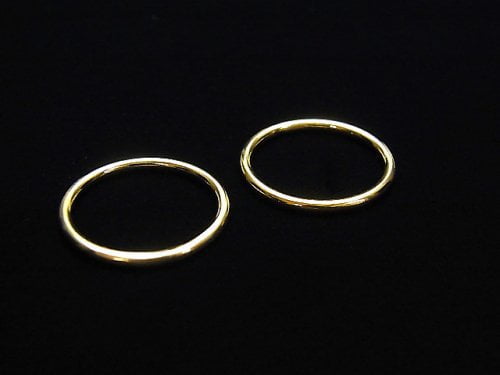 New Size! 14KGF Ring Simple Gauge 1.2mm 1pc