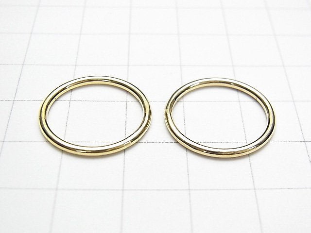 New Size! 14KGF Ring Simple Gauge 1.2mm 1pc