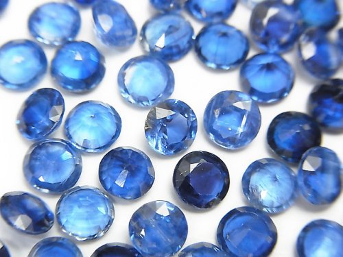 [Video] High Quality Kyanite AAA Loose stone Round Faceted 5x5x3mm 5pcs