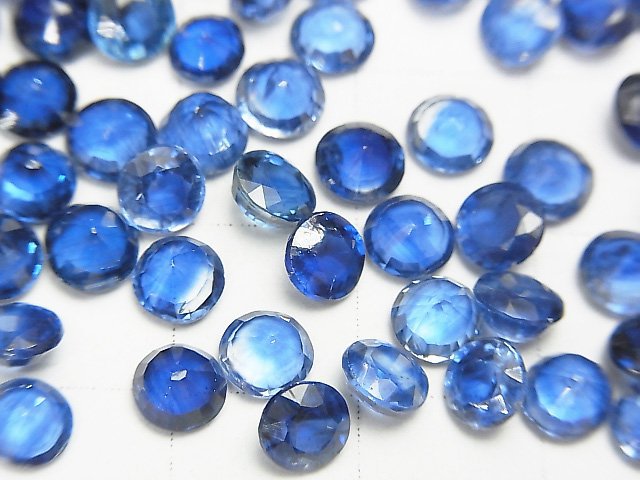 [Video] High Quality Kyanite AAA Loose stone Round Faceted 5x5x3mm 5pcs