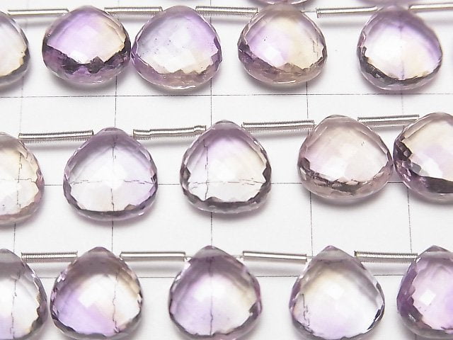 [Video] MicroCut High Quality Ametrine AAA Chestnut Faceted Briolette 1strand (8pcs)
