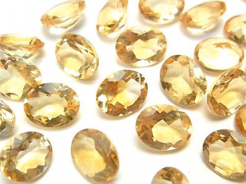 [Video] High Quality Citrine AAA Undrilled Oval Faceted 10x8mm 3pcs