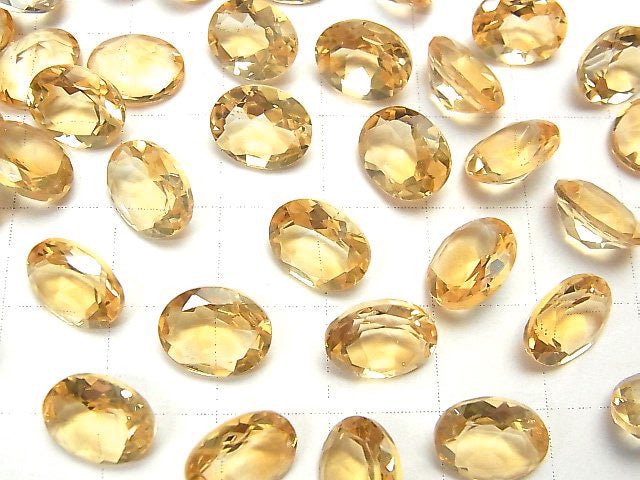 [Video] High Quality Citrine AAA Undrilled Oval Faceted 10x8mm 3pcs