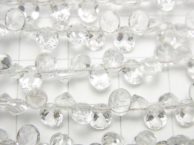 [Video] High Quality White Topaz AAA- Oval Faceted 5x4mm 1strand beads (aprx.7inch / 18cm)