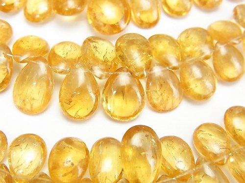 [Video] High Quality Imperial Topaz AAA- Pear shape (Smooth) half or 1strand beads (aprx.7inch / 18cm)