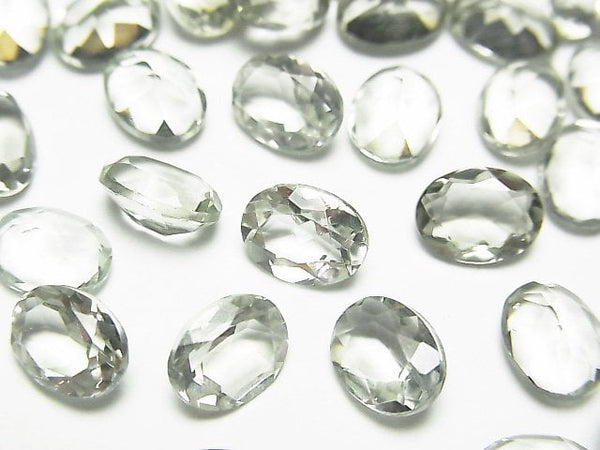 [Video] High Quality Green Amethyst AAA Undrilled Oval Faceted 8x6mm 5pcs