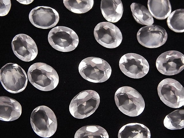 [Video]High Quality Rose Quartz AAA Loose stone Oval Faceted 10x8mm 3pcs