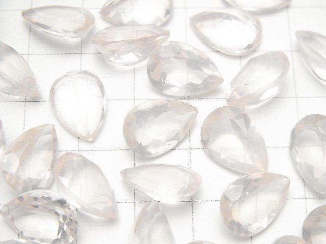 [Video] High Quality Rose Quartz AAA Undrilled Pear shape Faceted 14x10mm 2pcs