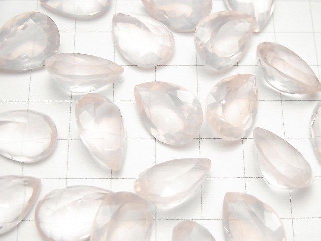 [Video] High Quality Rose Quartz AAA Undrilled Pear shape Faceted 18x13mm 1pc