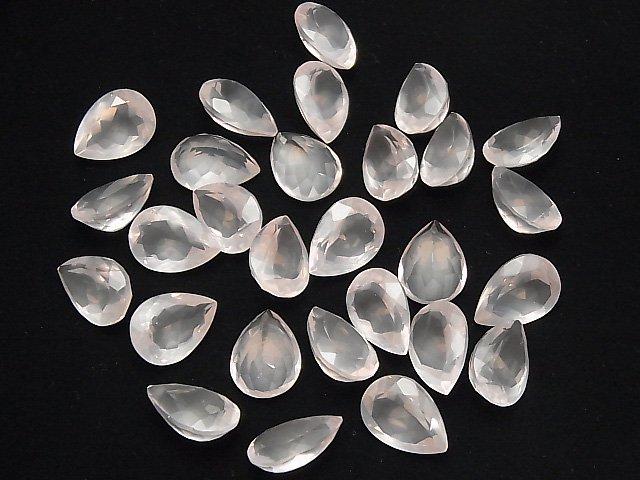 [Video] High Quality Rose Quartz AAA Undrilled Pear shape Faceted 18x13mm 1pc