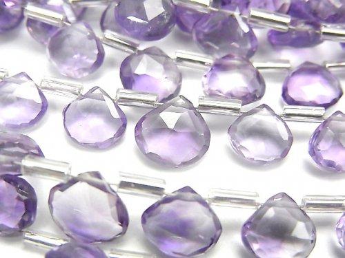 [Video] High Quality Amethyst AA++ Chestnut Faceted Briolette 1strand (21pcs)