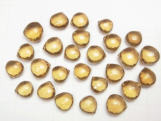[Video] MicroCut High Quality Beer Crystal Quartz AAA Chestnut Faceted Briolette 2pcs