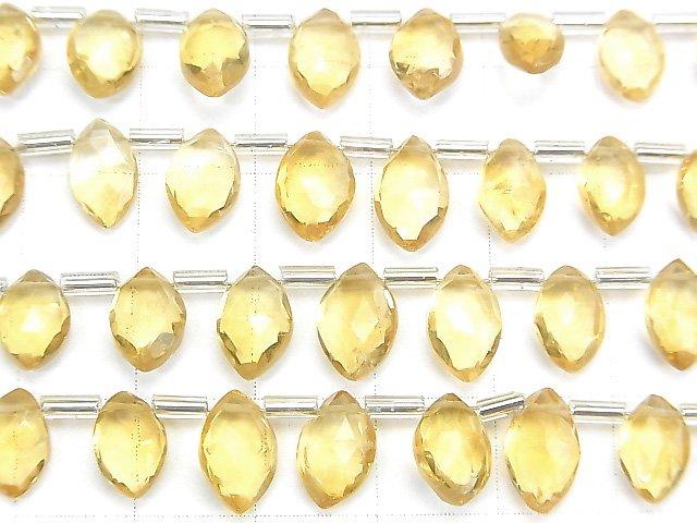 [Video] High Quality Citrine AAA- Marquise Faceted Briolette 1strand (20pcs)