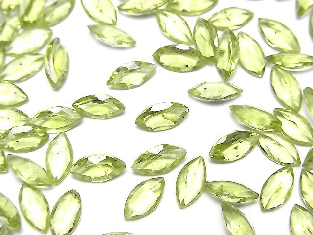 [Video]High Quality Peridot AAA Loose stone Marquise Faceted 8x4mm 5pcs
