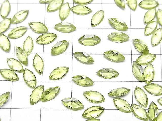 [Video]High Quality Peridot AAA Loose stone Marquise Faceted 8x4mm 5pcs