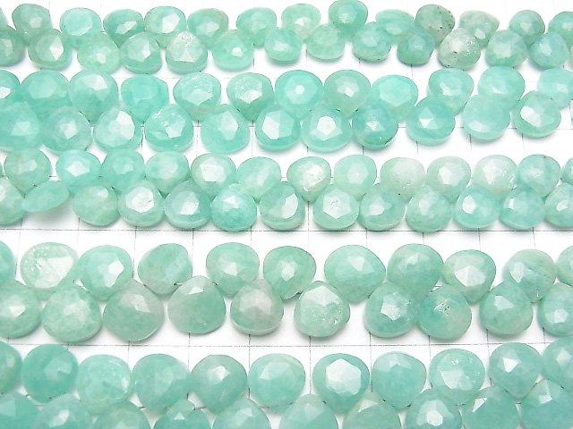[Video] Amazonite AA+ Chestnut Faceted Briolette 1strand beads (aprx.8inch / 20cm)