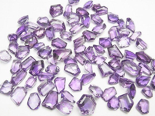 [Video] High Quality Amethyst AAA- Undrilled Fancy Shape Faceted 3pcs