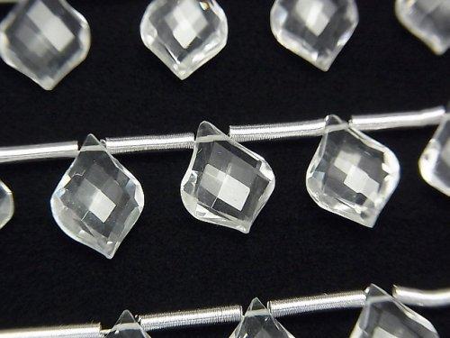 [Video] High Quality Crystal AAA Deformation Faceted Pear Shape 10x7mm 1strand (9pcs)
