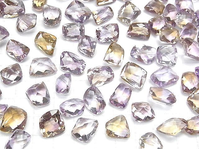[Video]High Quality Ametrine AAA Loose stone fancy shape Faceted 3pcs