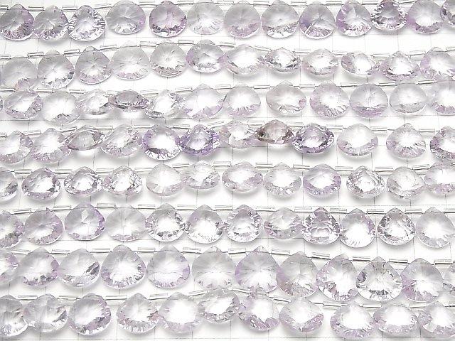 [Video] High Quality Pink Amethyst AAA Chestnut Concave Cut half or 1strand (18pcs)