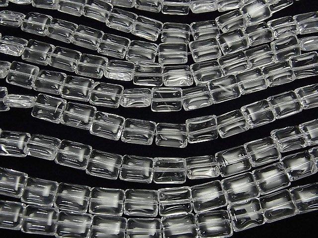 [Video] Crystal AAA- Rectangle 10x8mm half or 1strand beads (aprx.15inch / 38cm)