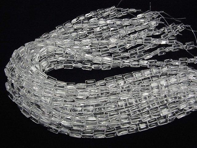 [Video] Crystal AAA- Rectangle 10x8mm half or 1strand beads (aprx.15inch / 38cm)