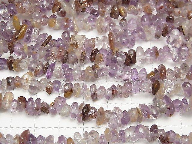 Cacoxenite in Amethyst AA++ Chips (Small Nugget ) 1strand beads (aprx.31inch/78cm)