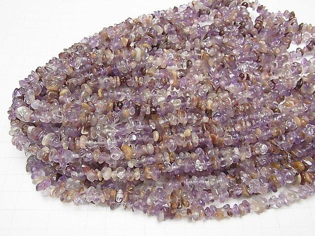Cacoxenite in Amethyst AA++ Chips (Small Nugget ) 1strand beads (aprx.31inch/78cm)