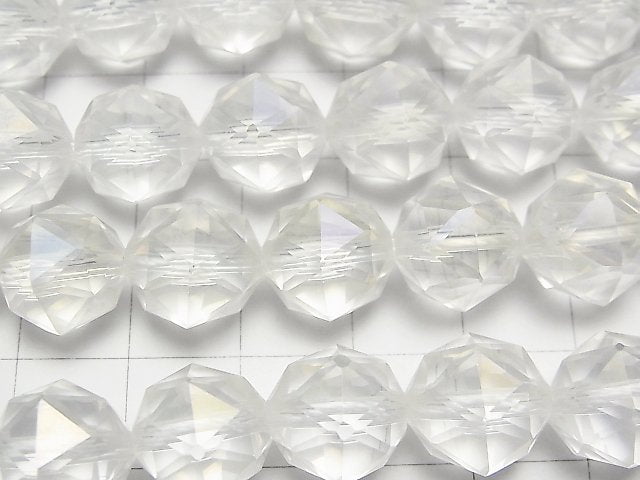 [Video] High Quality! Aqua Crystal AAA Star Faceted Round 12mm half or 1strand beads (aprx.15inch / 37cm)