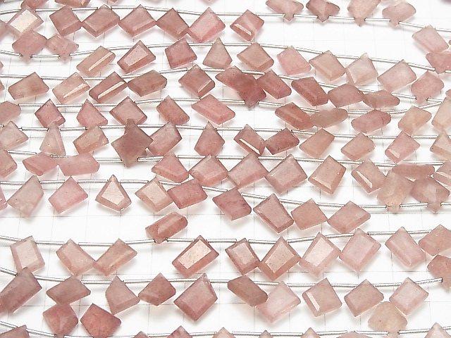 [Video] High Quality Pink Epidote AAA- Fancy Shape Cut 1strand beads (aprx.7inch / 18cm)